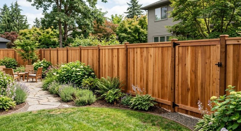 Cedar Fence Replacement in Sacramento, CA