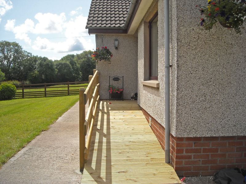 Hardwood Ramp Installation in Kansas City, KS
