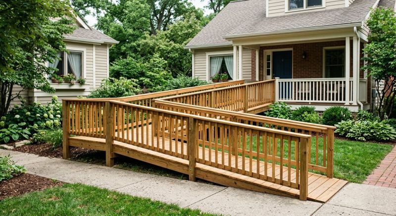 Hardwood Ramp Installation in Conroe, TX