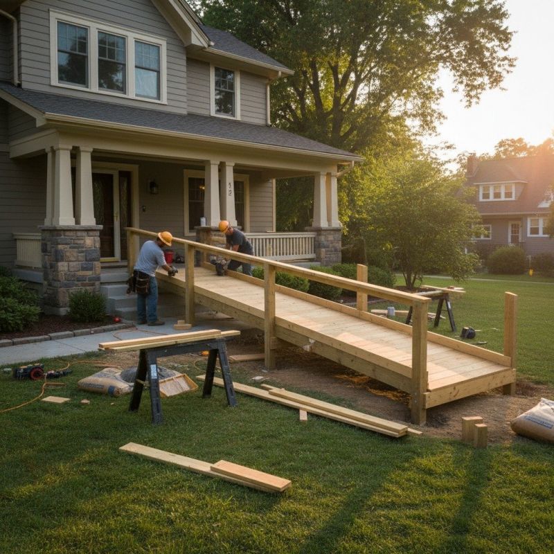 Porch Ramp Installation in Wilmington, NC