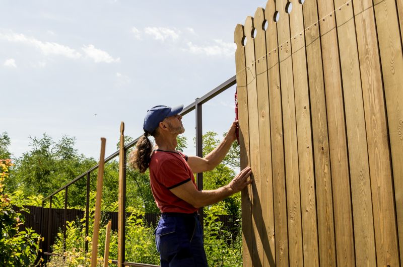 Wood Plank Fence Installation in Roseville, CA
